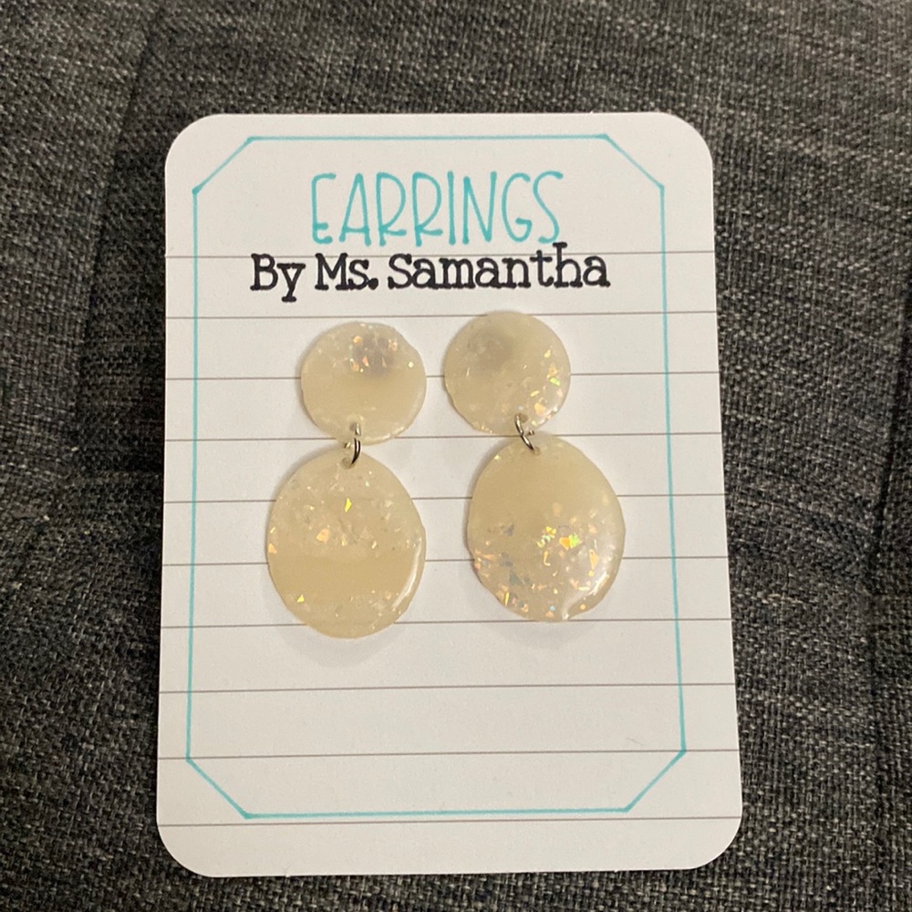 Clay Earrings -SPARKLES